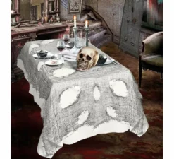 Tovaglia decorativa di Halloween grigia 60x300 cm