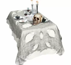 Tovaglia decorativa di Halloween grigia 60x300 cm