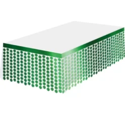 Tovaglia Tinsel Foglia Verde 400x70 cm