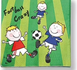 20 tovaglioli da calcio di 33x33 cm