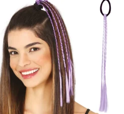 3 trecce da 35 cm in vari colori
