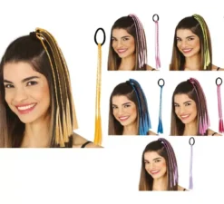 3 trecce da 35 cm in vari colori