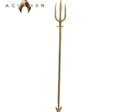 Tridente Aquaman dorato staccabile da 120 cm