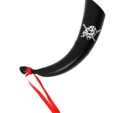 Tromba pirata nera con nastro da 27 cm