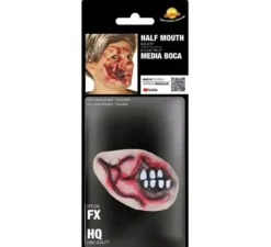 Trucco finta bocca spaccata