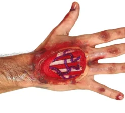 Trucco finta cicatrice con tendini di 10 cm