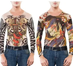 T-shirt con tatuaggi 2 modelli assortiti
