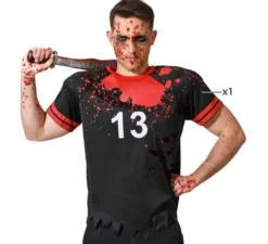 T-shirt da giocatore di rugby insanguinato da uomo