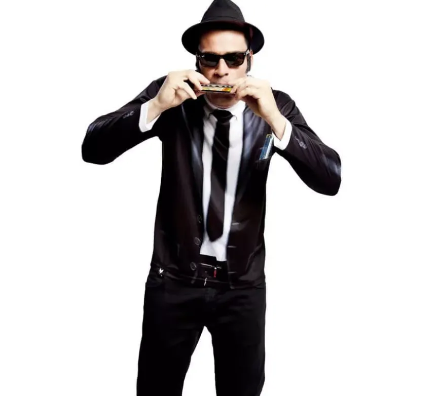 T-shirt da uomo bluesman per uomo