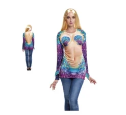 T-shirt sirena stampata per adulti