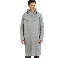 Tunica in maglia di ferro grigia per uomo