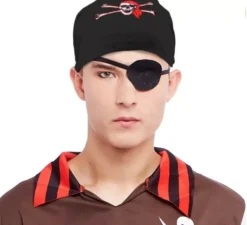 Turbante a forma di teschio pirata per adulti in colori assortiti