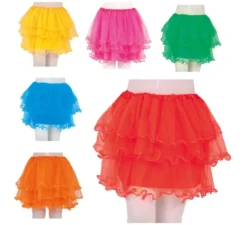 Tutù con volant per bambini da 35 cm in vari colori