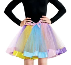 Tutù per bambini con fiocco color pastello da 30 cm