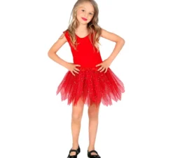 Tutù scintillante da 30 cm per bambine in vari colori
