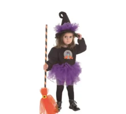 Tutu costume da strega per una bambina