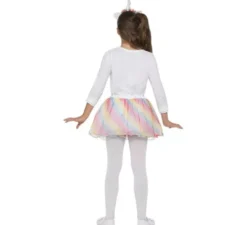 Tutu e cerchietto di unicorno multicolore