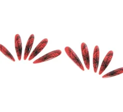 Unghie rosse streghe con ragnatele