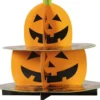 Vassoio di 2 piani zucca 25 cm