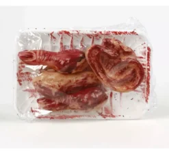 Vassoio di sangue rimane orecchio e dita 16x11 cm