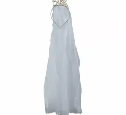 Velo da sposa bianco con fascia per la sposa