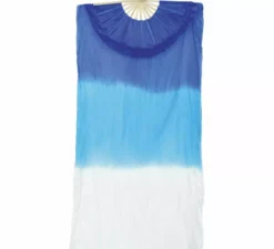 Ventaglio lungo blu e bianco di 60x140 cm