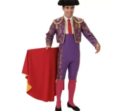 Viola matador costume per un uomo