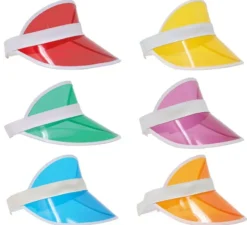 Visiere trasparenti in colori assortiti