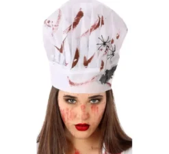 11x11 cm Cappello da cuoco con sangue