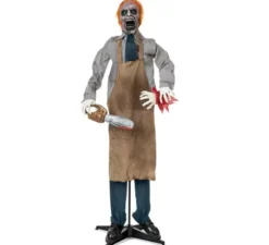 Zombie Killer con motosega e base 130x18x70 cm
