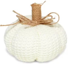 Zucca decorativa in cotone da 12 cm in vari colori