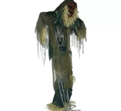 Zucca Spaventapasseri Fantasma con Luce, Suono e Movimento 240 cm
